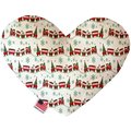 Mirage Pet Products Christmas Trains 8 in. Heart Dog Toy 1277-TYHT8